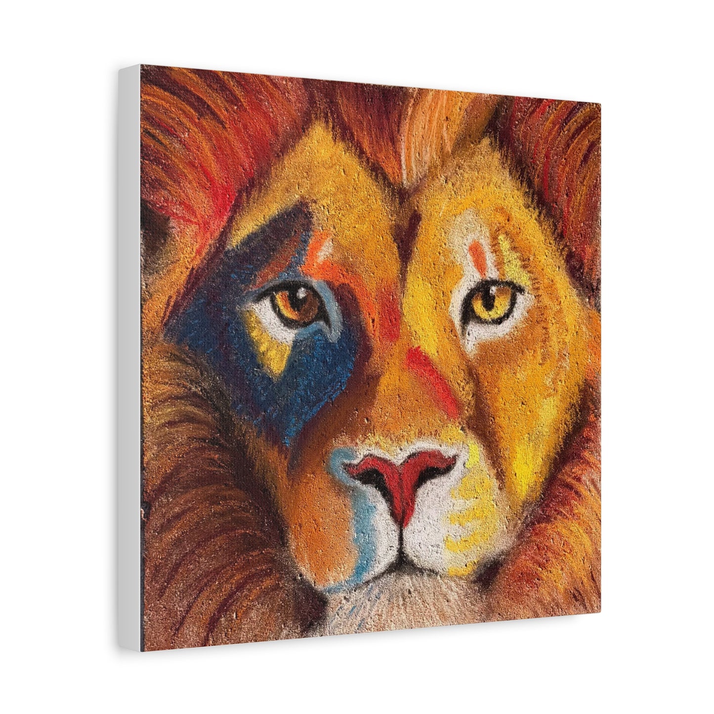 Lion Portrait Matte Canvas Print