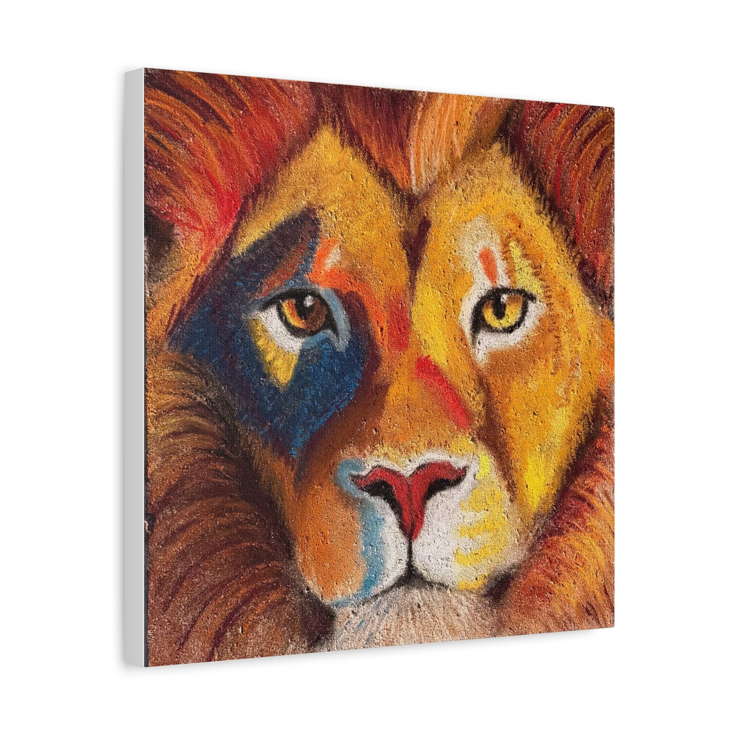 Lion Portrait Matte Canvas Print