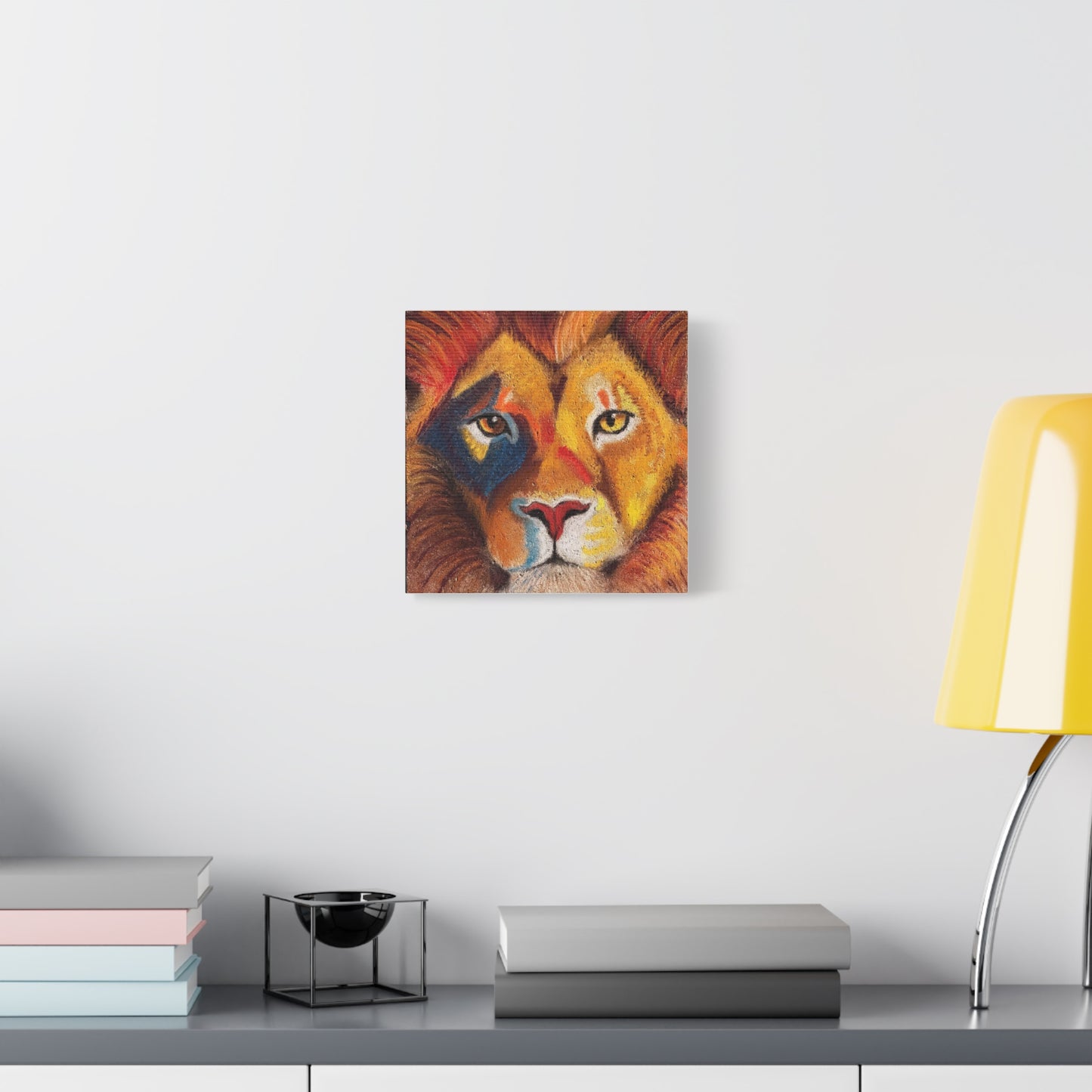 Lion Portrait Matte Canvas Print