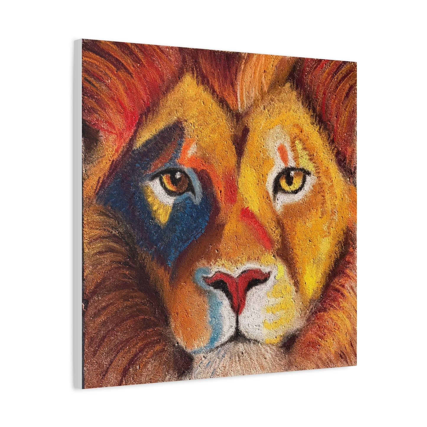Lion Portrait Matte Canvas Print